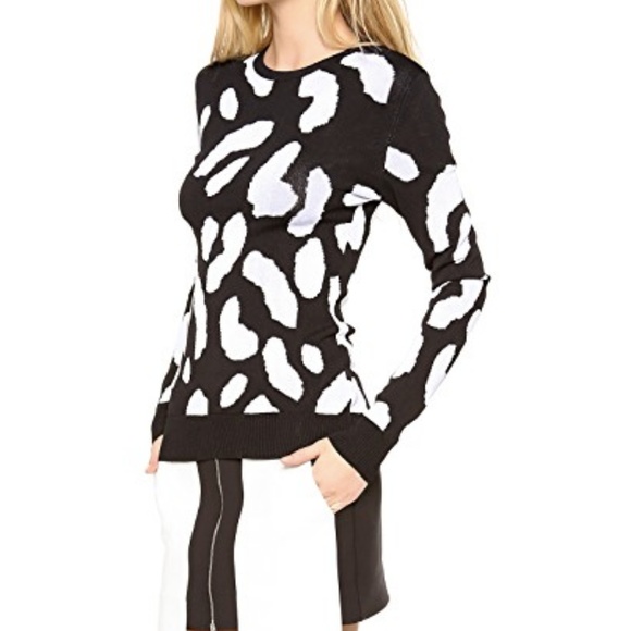 Josh Goot Slim Sweater, Black/White, SM, NEW - Picture 3 of 5